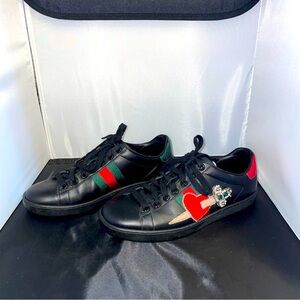 Gucci | Black Women’s Embellished Ace Sneaker​